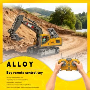 11-Channel Remote Control Excavator Toy - Realistic Construction Vehicle